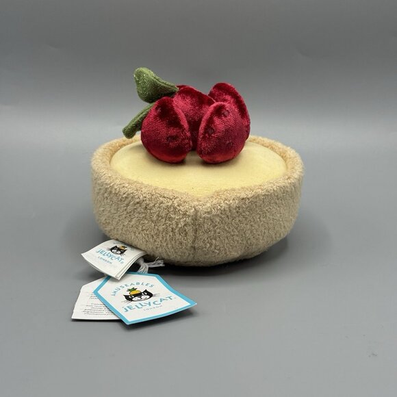 Jellycat Amuseables Fleurette Tarte Aux-Fraises 5" Plush Authentic New With Tags - Picture 3 of 7